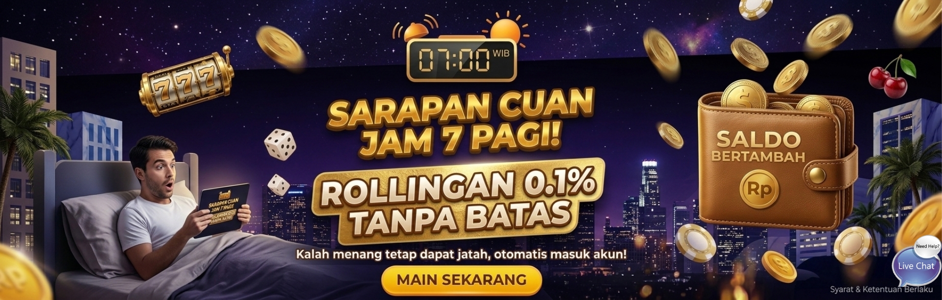 ROLLINGAN HARIAN TANPA BATAS!